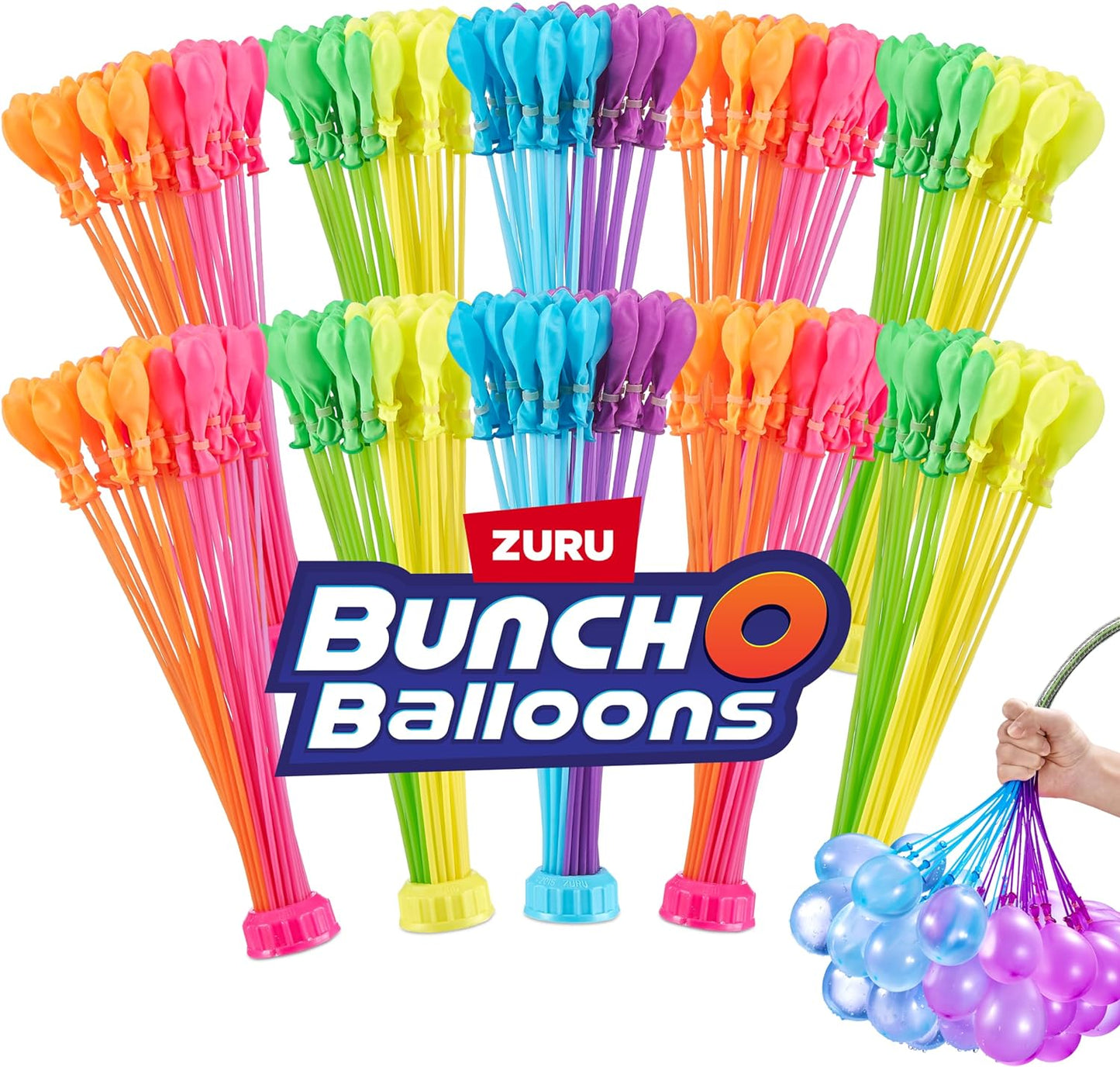 Tropical Party Rapid-Filling Water Balloons (330+ Balloons) - Perfect Fun for Kids, Teens, and Adults!