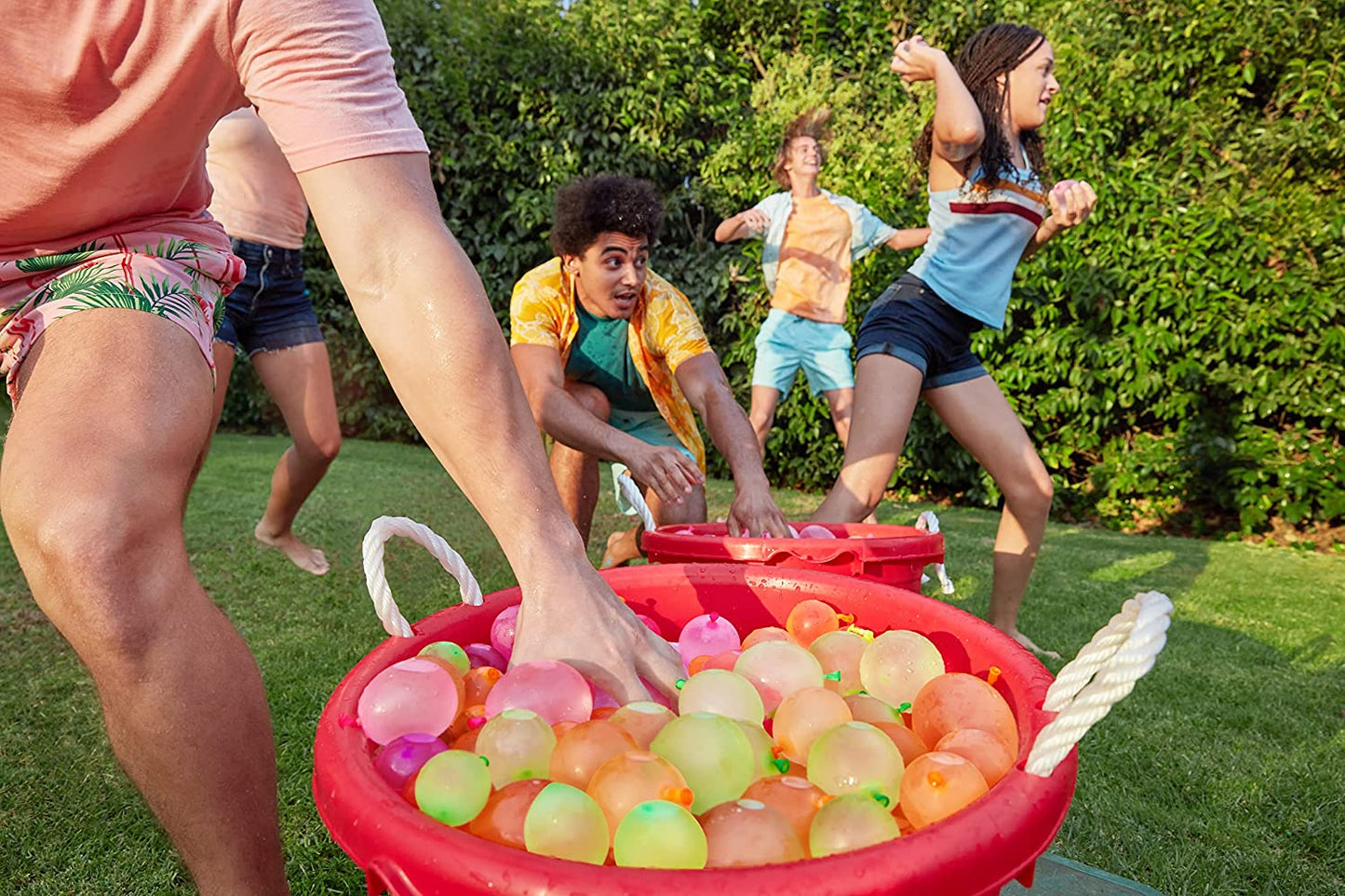 Tropical Party Rapid-Filling Water Balloons (330+ Balloons) - Perfect Fun for Kids, Teens, and Adults!