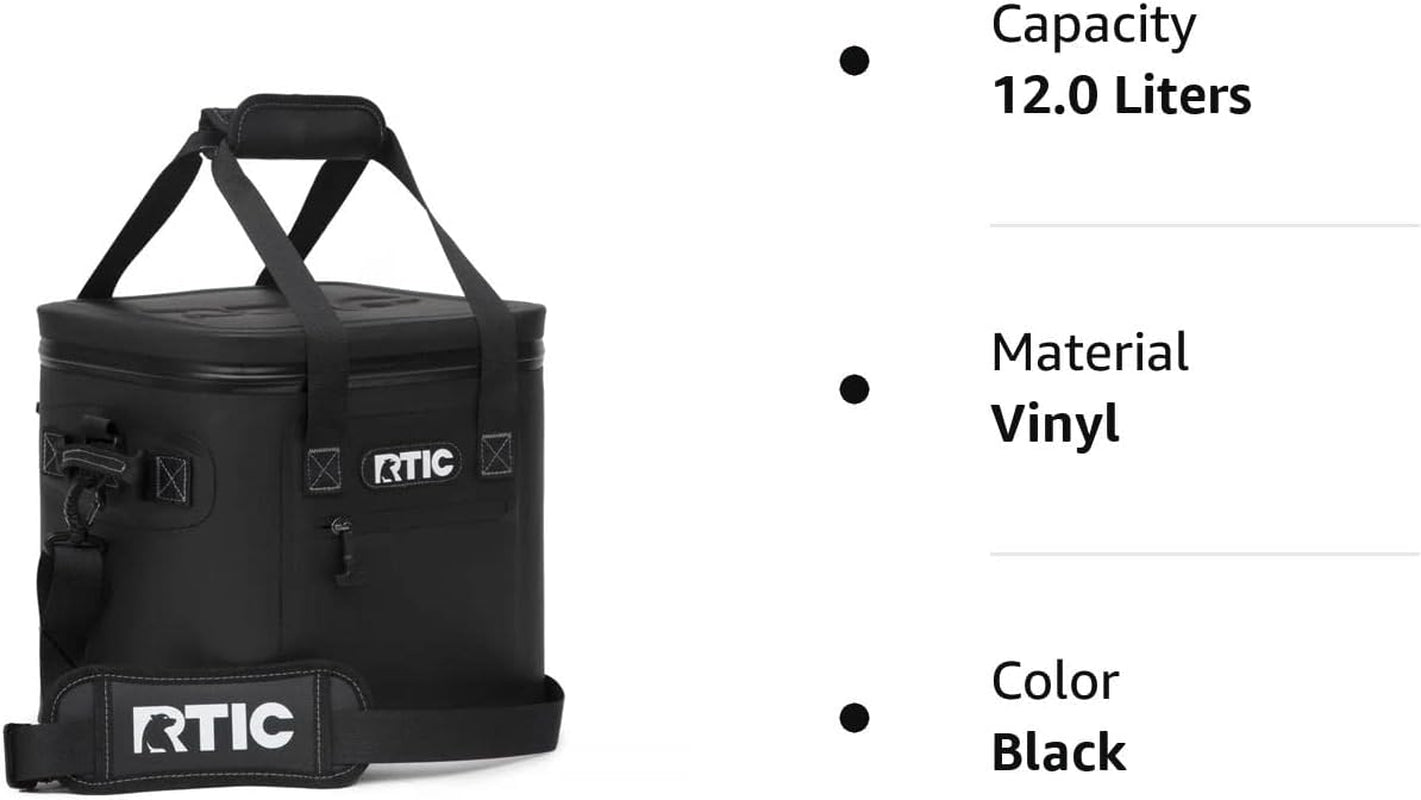 Soft Cooler Insulated Bag Portable Ice Chest Box for Lunch, Beach, Drink, Beverage, Travel, Camping, Picnic, Car, Leak-Proof with Zipper